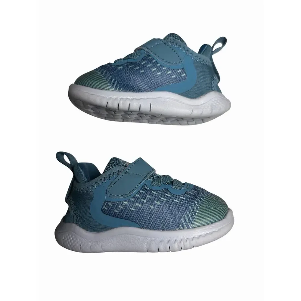 Nike Free Run Blue Toddler Infant Walking Sneakers Shoes Childrens Size 4C
